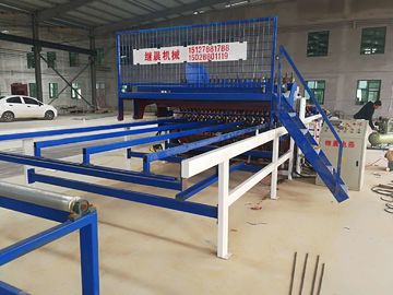 Blue Reinforcing Mesh Welding Machine , Steel Wire Mesh Machine For Width 3000mm